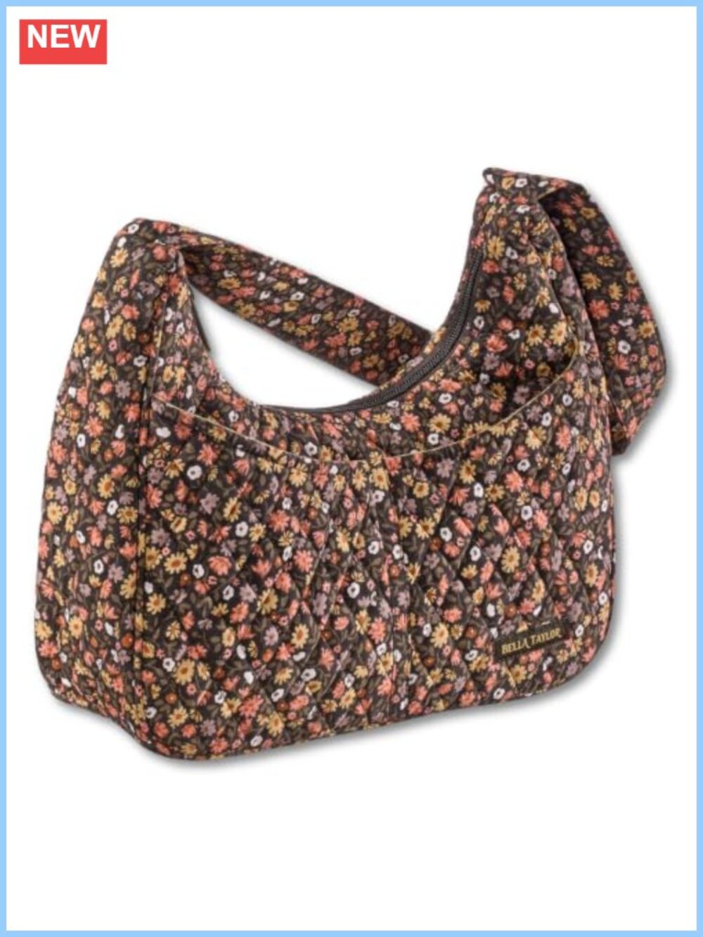 Quilted Cotton Shoulder Bag for Women Hobo Lightweight